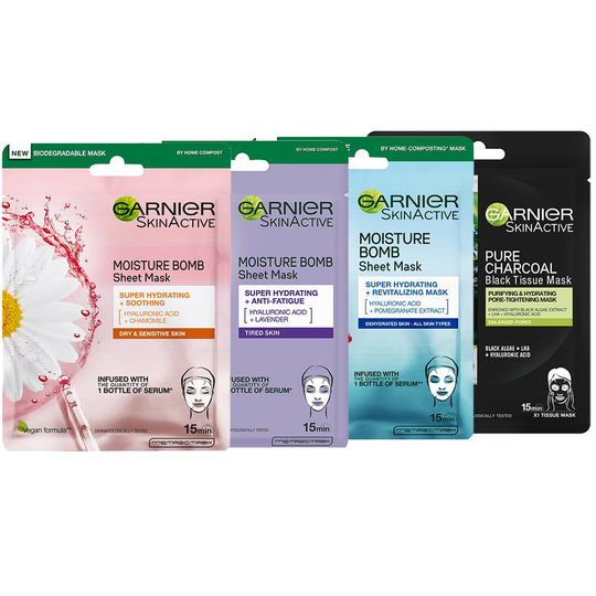 Skin Active Sheet Masks, Garnier Hudvård