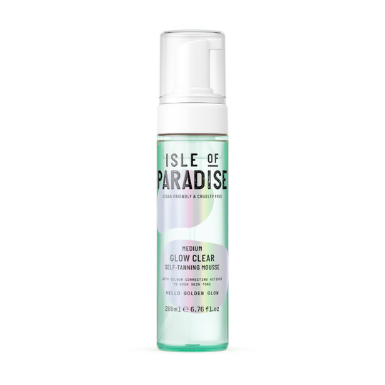 ISLE OF PARADISE Medium Glow Clear Self Tanning Mousse 200 ml