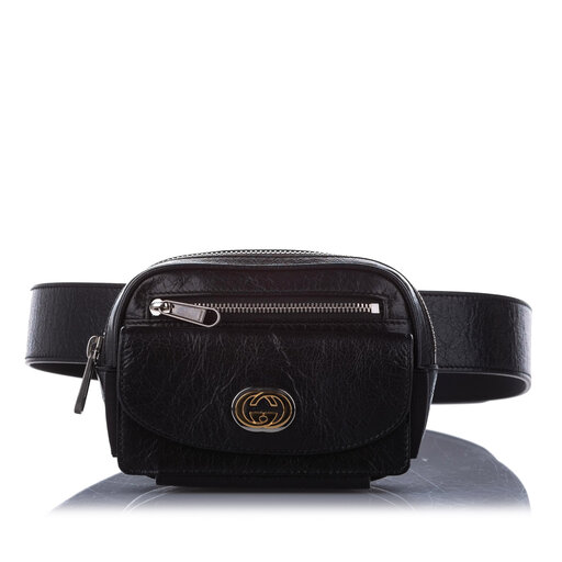 Gucci Interlocking G Leather Belt Bag