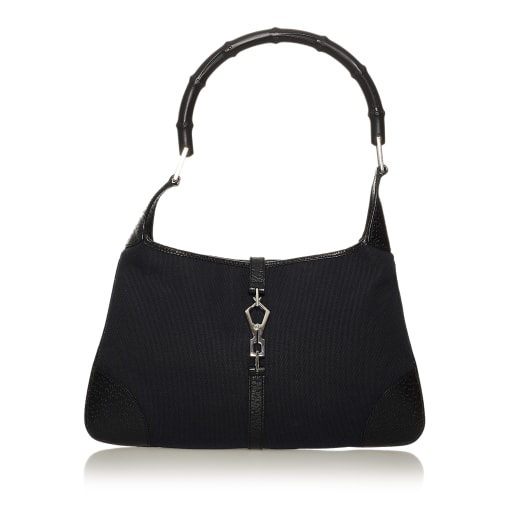 Gucci Bamboo Jackie Canvas Handbag