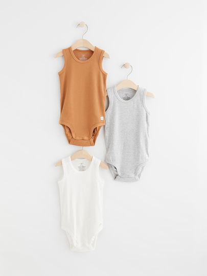 3-pack ärmlös body