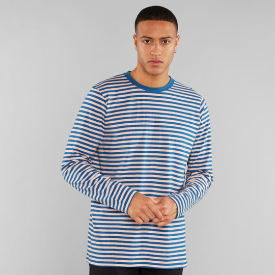 T-shirt Hasle Stripes Blue/pink