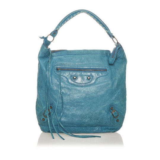 Balenciaga Motocross Classic Day Leather Shoulder Bag