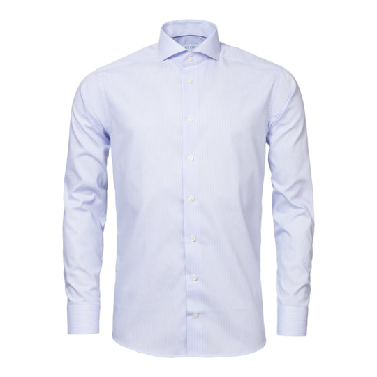 Randig Poplinskjorta Slim Fit