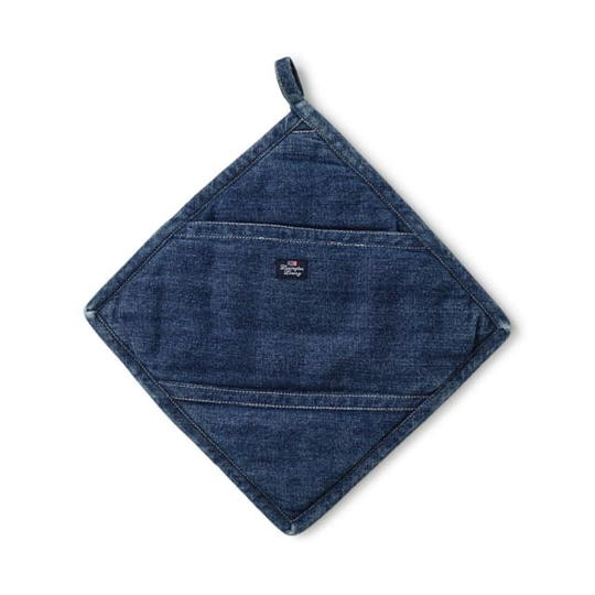 Icons Cotton Twill Denim Potholder
