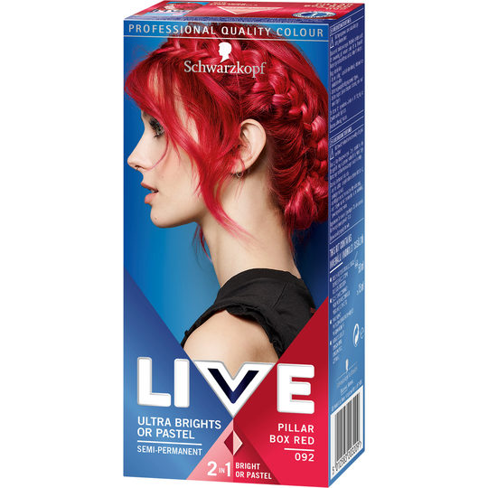 Schwarzkopf LIVE Ultra Brights or Pastel 92 Red