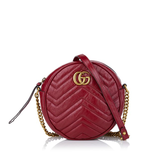 Gucci Gg Marmont Round Crossbody Bag