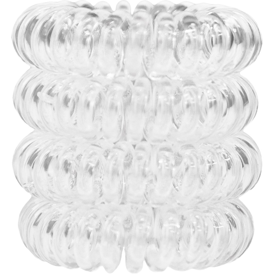 LYKO Invisible Hair Tie Trannsparent 4-Pack Transparent