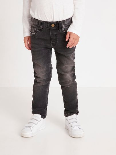 SAM Slim pull-on jeans med normalhög midja