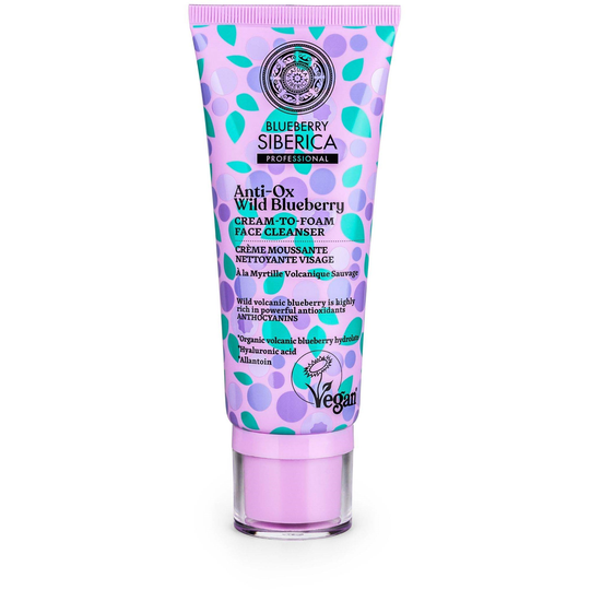 Natura Siberica Anti-Ox Wild Blueberry Cream-To-Foam Face Cleanser 100