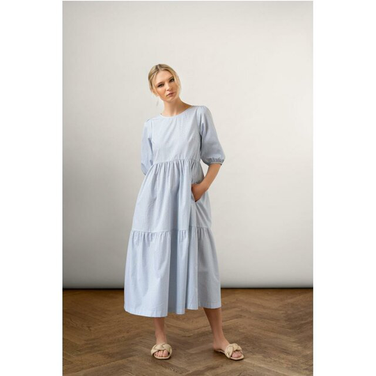 Bon Cotton Dress Blue