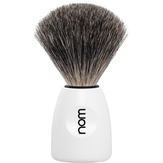 NOM LASSE Shaving Brush Pure Badger White