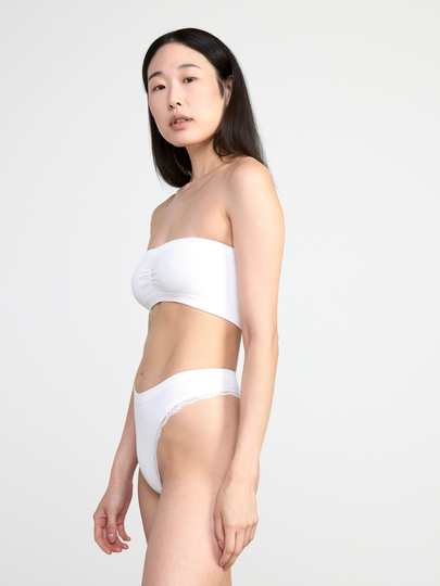 Mjuk seamless ribbad bandeau bh