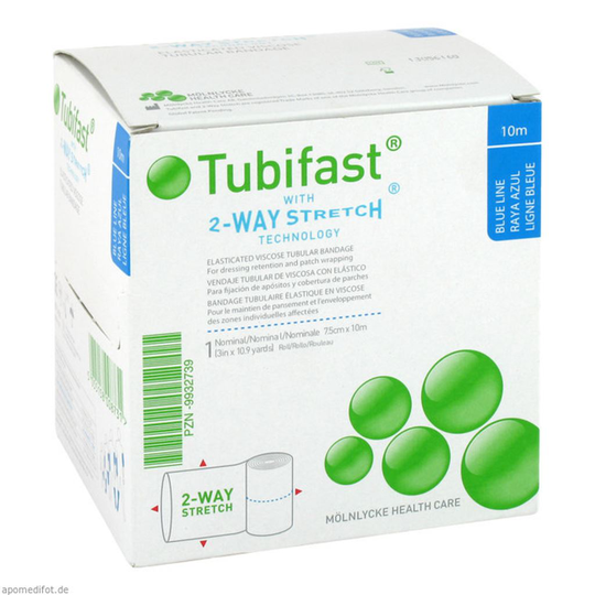 Tubifast blue line 7,5 cm x 1 m