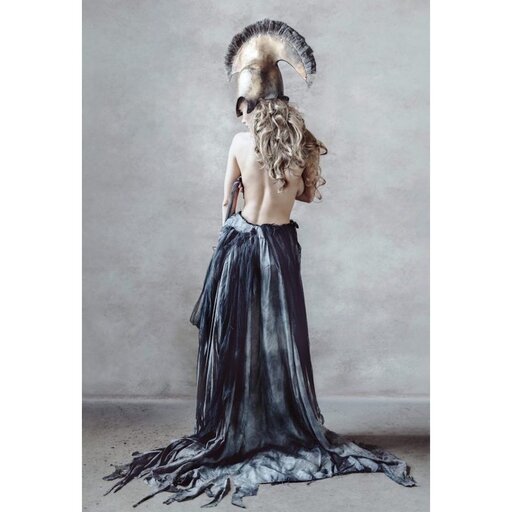LUNA BLUE – the girl in a blue dress Poster