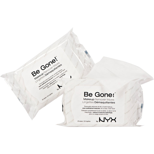 Be Gone Makeup Remover Wipes, NYX Professional Makeup Sminkborttagning