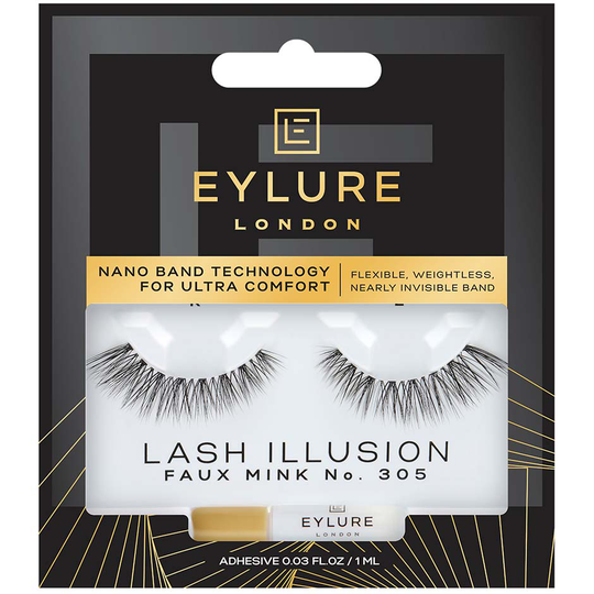 Lash Illusion No 305 Lashes, 1 ml Eylure Lösögonfransar