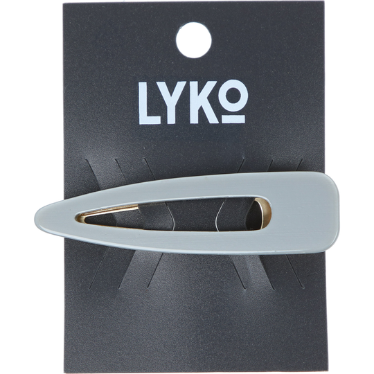 LYKO Hair Clip Akryl Look Grey
