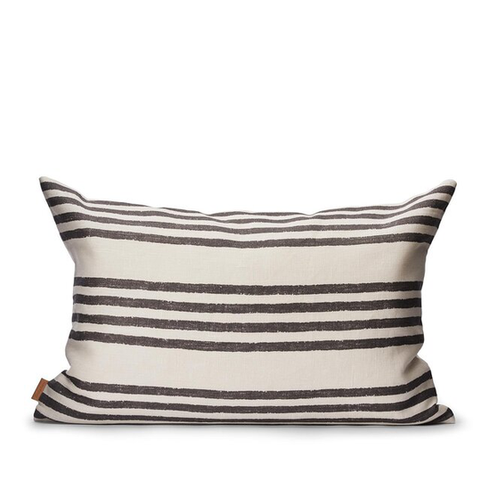 Kuddfodral Linne 60x40cm - Fields Ebony/black