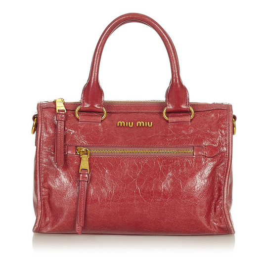Miu Miu Vitello Shine Satchel