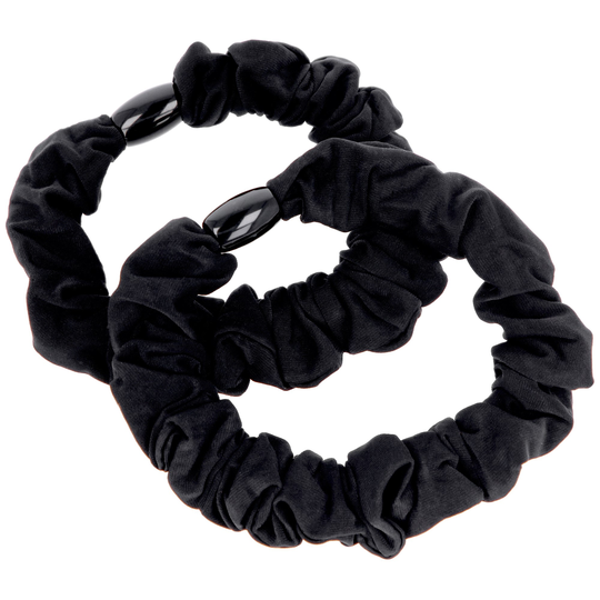 LYKO 2 pack mjuka mini hårscrunchies Black
