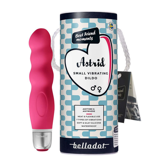 Belladot Astrid Small Vibrating Dildo Red