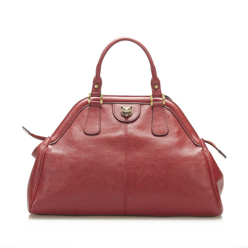 Gucci Rebelle Leather Satchel