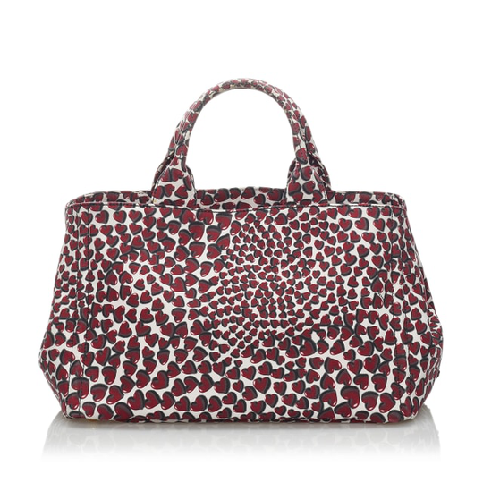 Prada Printed Canapa Satchel