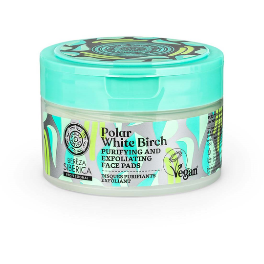 Natura Siberica Polar White Birch Purifying and exfoliating face pads