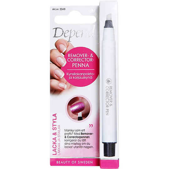 Remover- & Corrector Pen, Depend Nagellacksborttagning