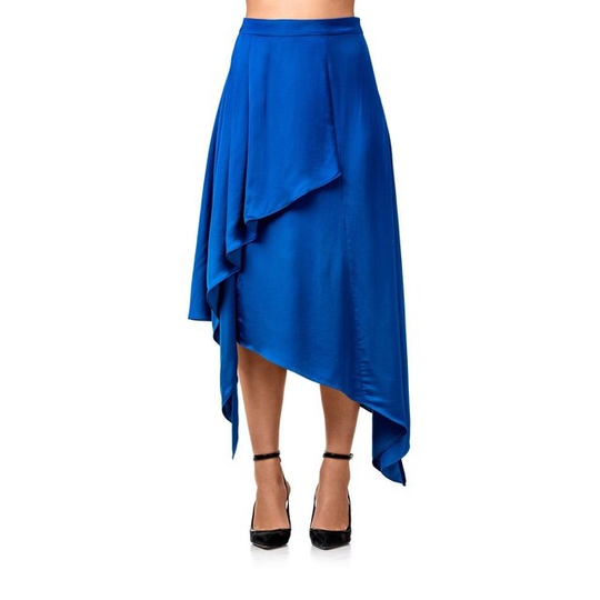 Serena Satin Draped Skirt