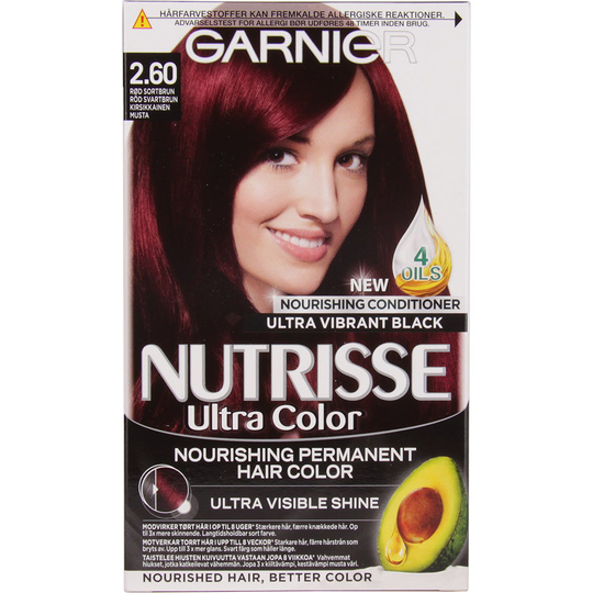 Garnier Nutrisse Ultra Color Deep Cherry Black | Rödsvart hårfärg