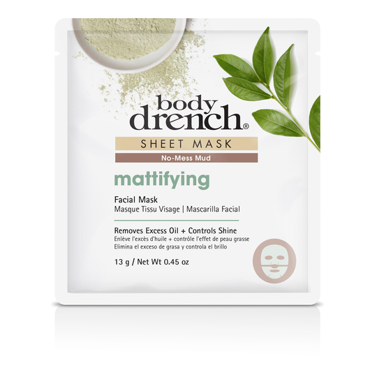 BodyDrench Mattifying No-Mess Mud Sheet Mask