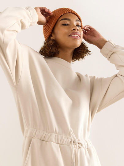 Jumpsuit i sweatshirt-material