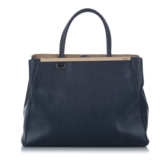 Fendi Medium 2jours Leather Satchel