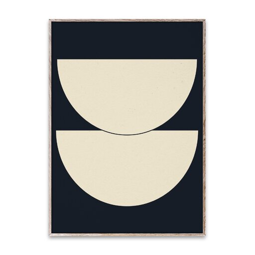 Poster Half Circles I - Blue