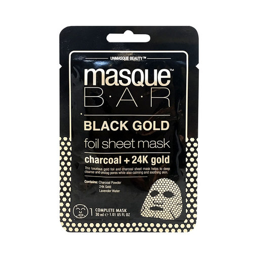 Black Gold Foil Charcoal + 24K Gold Sheet Mask