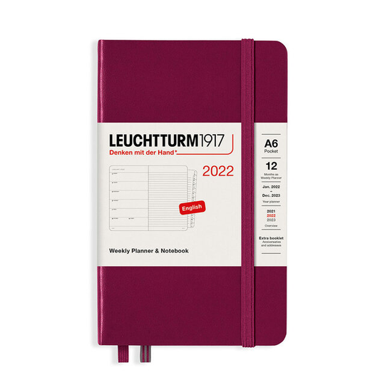 Kalender 2022 A6 Vecka/Notes