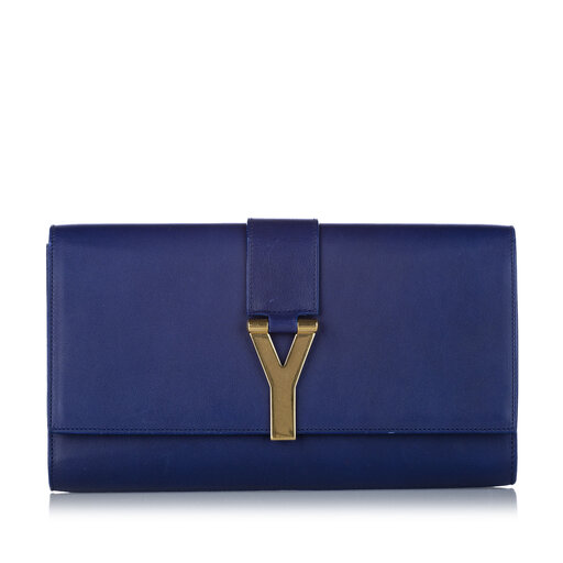 Ysl Chyc Ligne Leather Clutch Bag