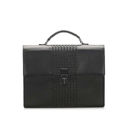 Bottega Veneta Intrecciato Leather Business Bag