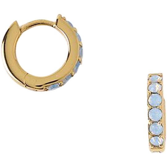 Air Blue Pave Huggie Hoops Earrings, Orelia Örhängen
