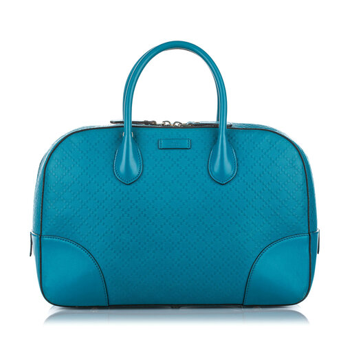 Gucci Diamante Bright Leather Satchel