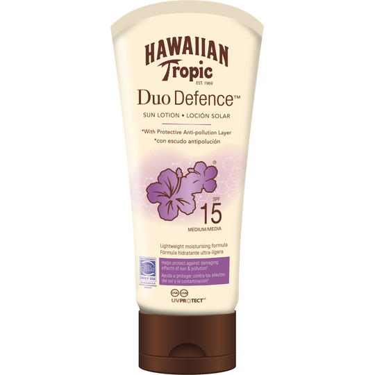 Hawaiian Tropic DuoDefence Sun Lotion 15 SPF