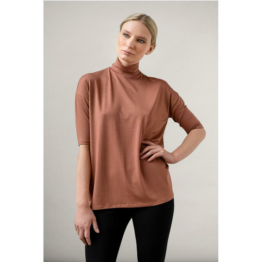 Tomasine Tencel Turtleneck Russet