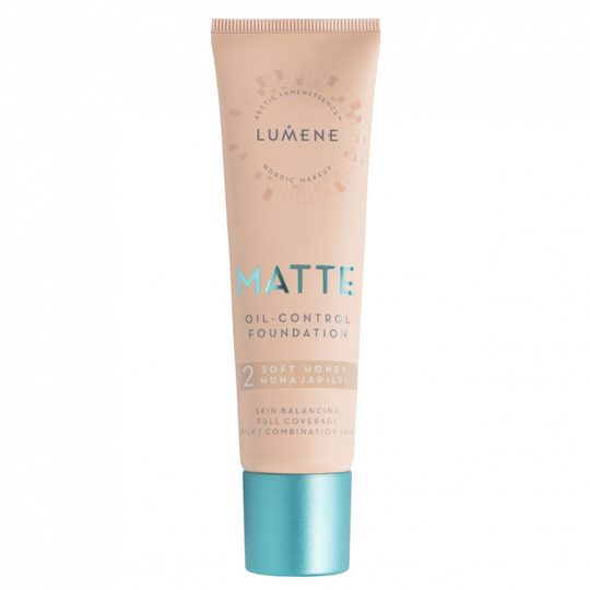 Lumene Matte Oil-Control Foundation 2 Soft Honey