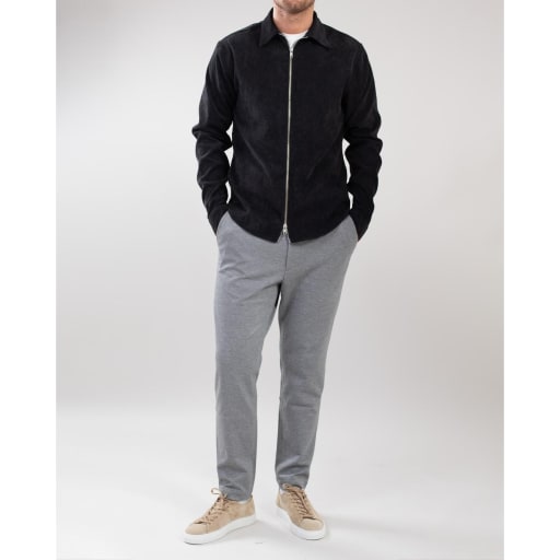 Aden Cord Zip - Shaded Black