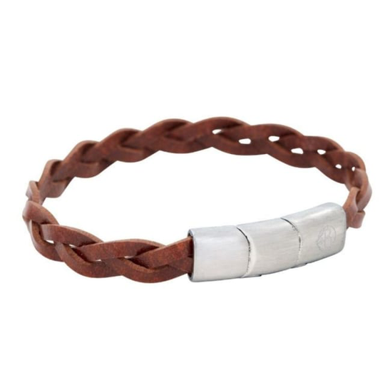 Lias Leather Bracelet Brown