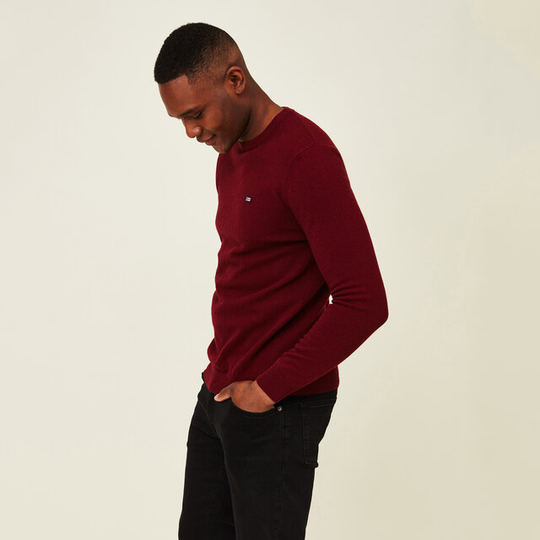Hank Lambswool Crew Neck Sweater