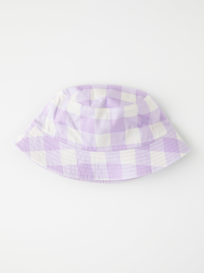 Vändbar, rutig bucket hat