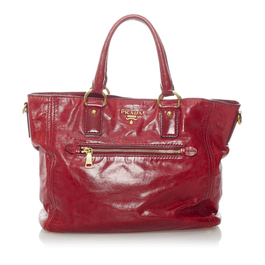 Prada Vitello Shine Leather Satchel
